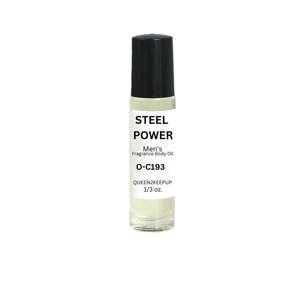 Steel Power (Men) Body Oil Fragrance 10 ml Roll-On All Natural Scent
